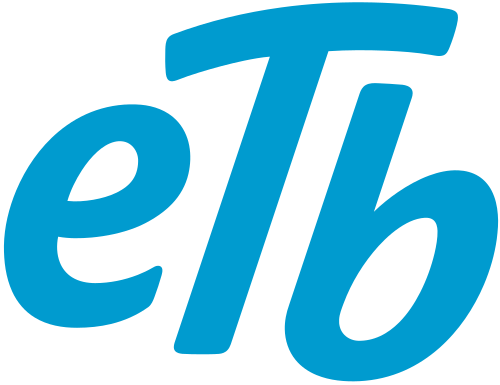 Logo de ETB, cliente de POWERTEC